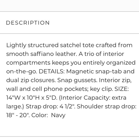 Michael Kors saffiano Sutton large satchel - Picture 5 of 6